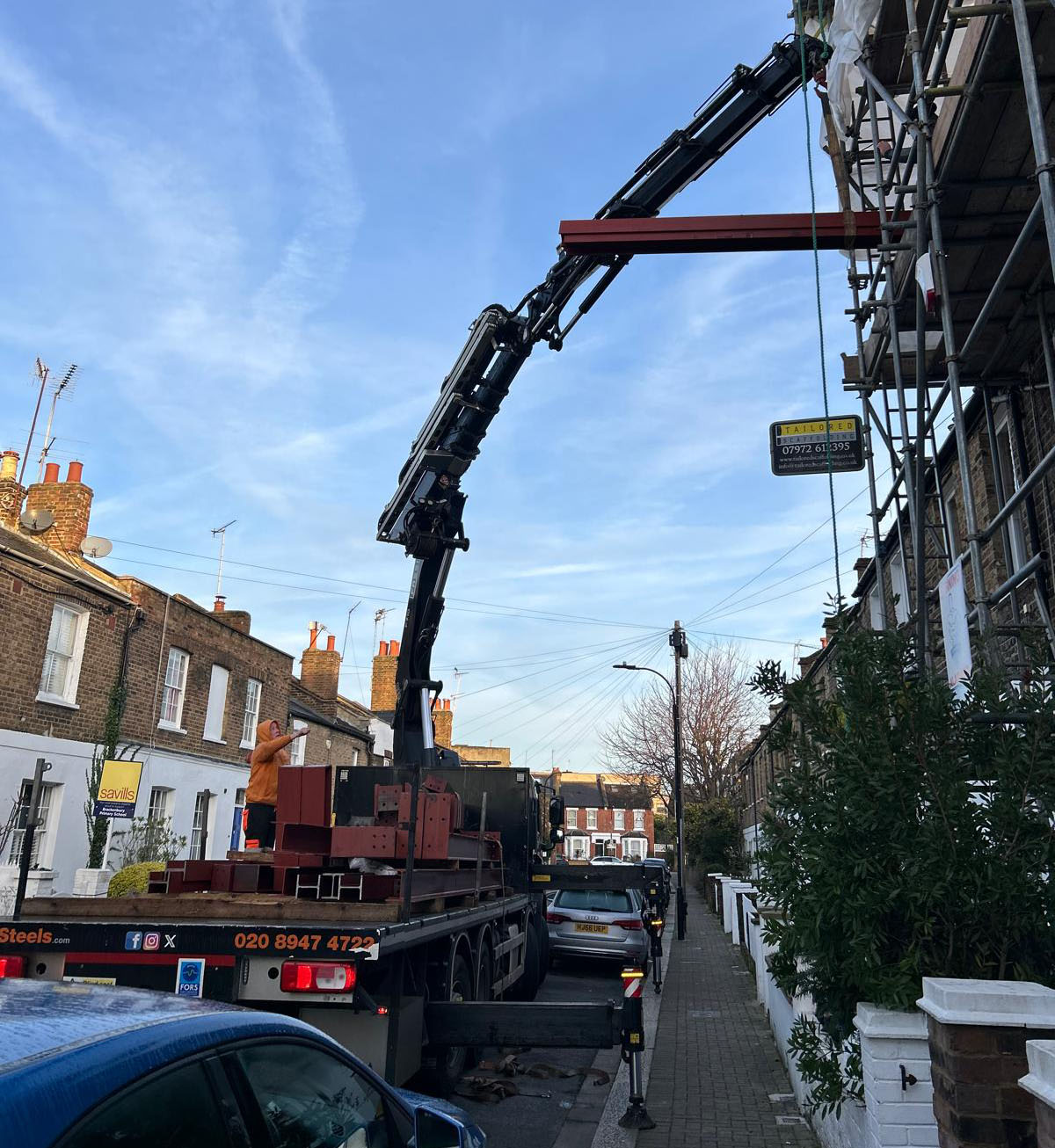 Steel Support Beam Delivery for loft conversion