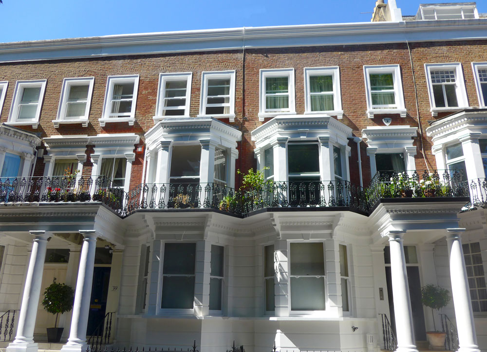 “Chelsea property restoration – completed exterior front view