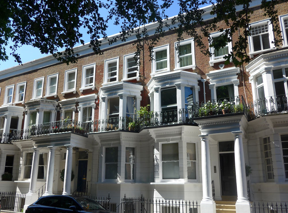 Chelsea buildings after restoration, street view by WLP